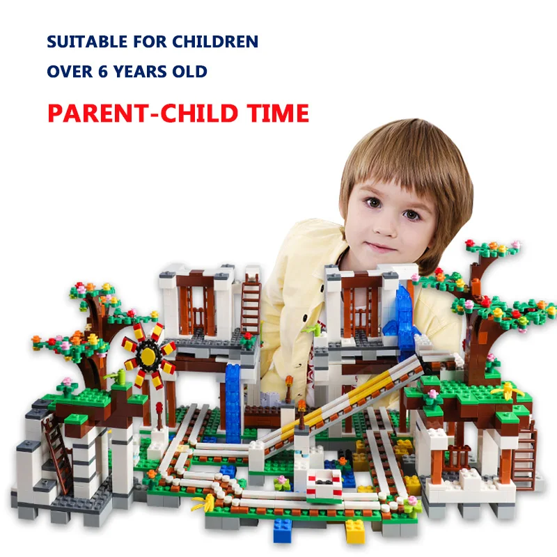 

446-1170PCS Building Blocks Small Institutional Cave Design With 8PCS 2 Changes Mini Figure Toys For Children With Instruction
