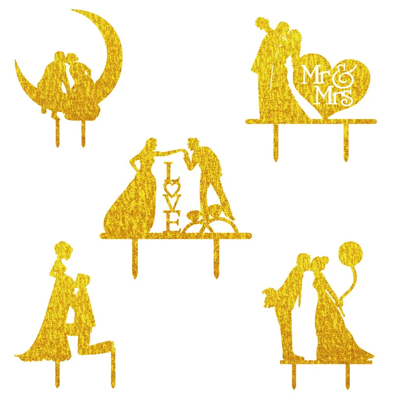 Украшения для торта Love Mr & Mrs невесты жениха флаг теплые всей семьи беременных мам