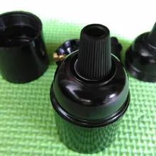 Высокое качество 4A 250V черный E27 алюминиевый чехол на весь корпус телефона самоблокирующийся бакелит держатель головной лампы с резьбовым горлом розетка CE, CQC, сертификация