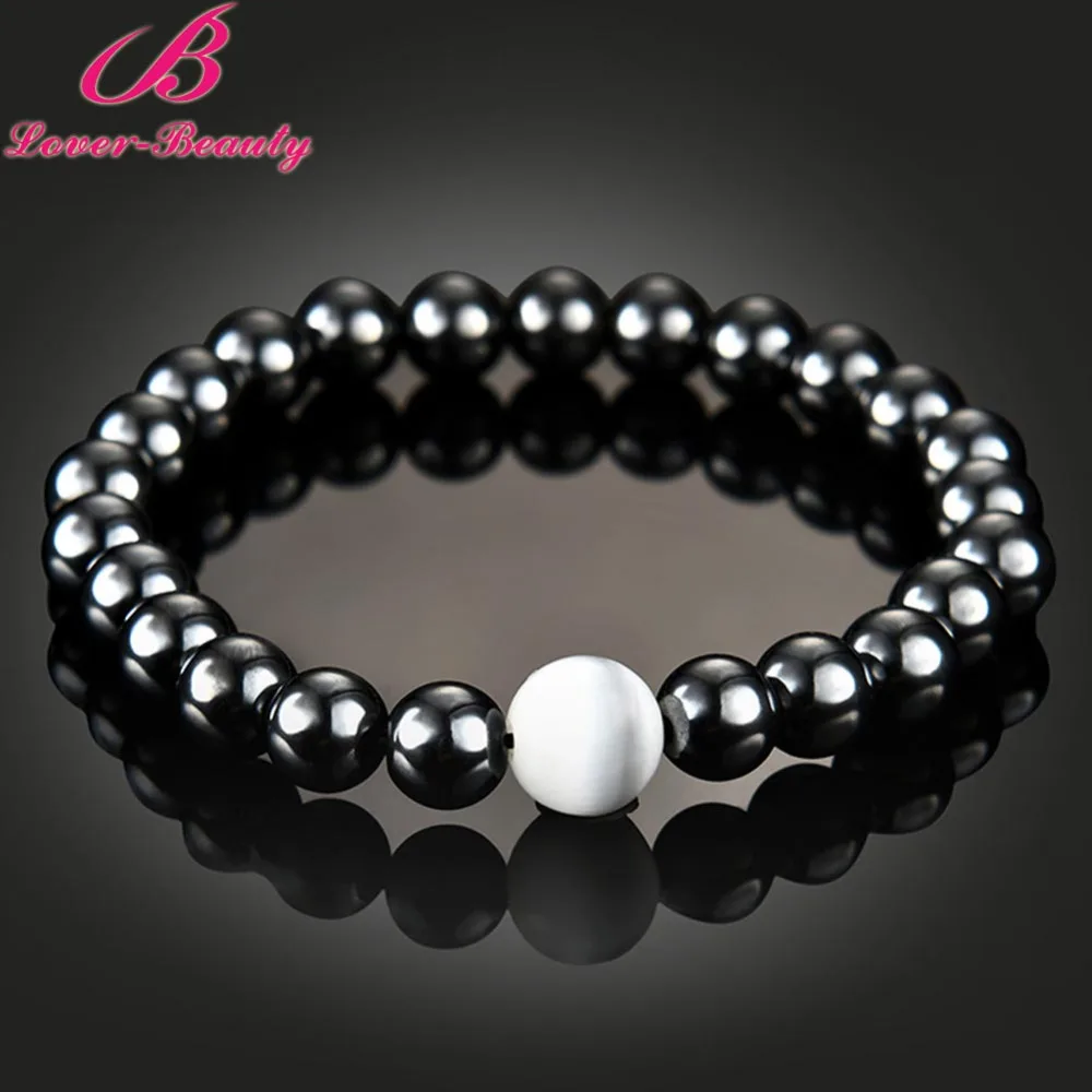 Lover font b Beauty b font Postpartum weight loss magnetic bracelet Black Magnet font b Health