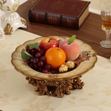 Домашнее Ретро украшение украшения украшение в европейском стиле роскошная гостиная журнальный столик фруктовое блюдо для фруктов