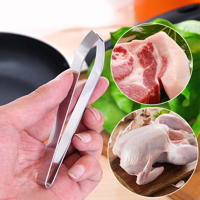 Stainless Steel Fish Bone Fur Bone Tongs Food Animal Feather Plucking