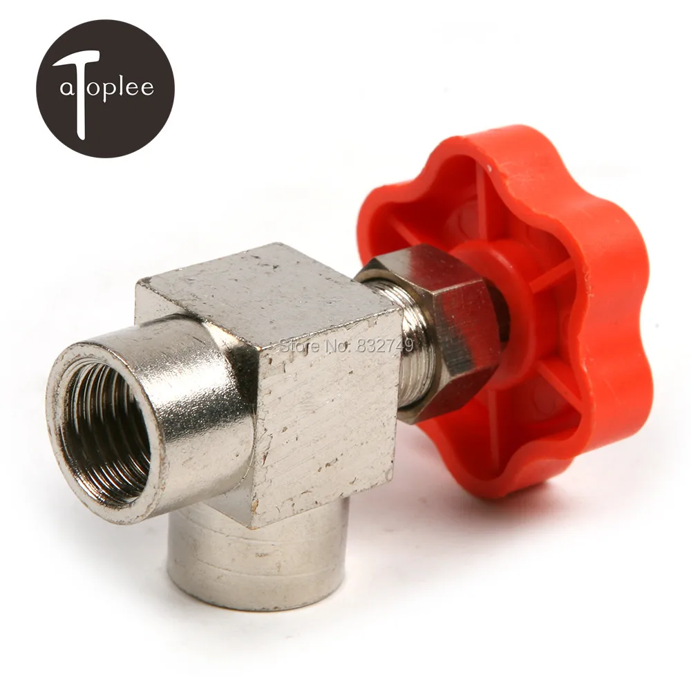 Atoplee 1PCS 1/4" Threaded Right Angle Needle Valve Inner Threaded 20 Mpa Needle Valve in MRO