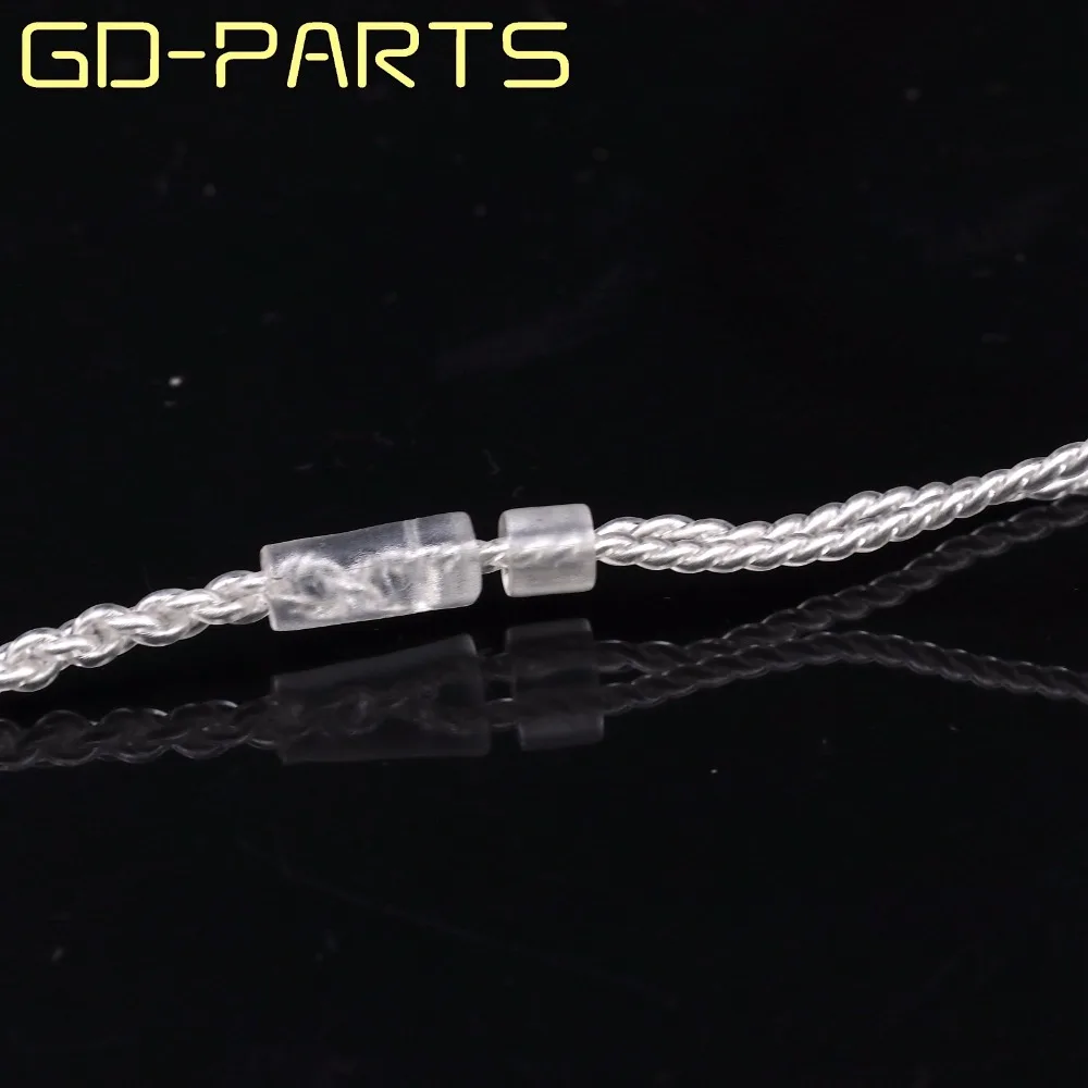 GD PARTS 1 2 м ПВХ посеребренный OCC кабель для наушников Hifi аудио наушники обновленный
