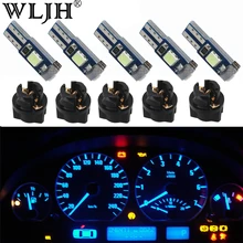 WLJH 10x Canbus T5 светодиодный светильник 3030 SMD PC74 поворотный разъем приборной панели лампа приборная панель кластерный светильник Калибровочная лампа для ford