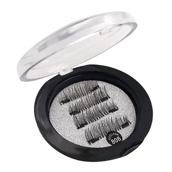

4PCS/BOX MAGNETIC EYELASHES 3D MAGNET LASHES SOFT NATURAL LONG HAIR MAGNET EYELASHES ON THE MAGNET FALSE EYE LASHES EXTENSIONS