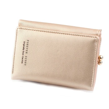

Women's Classic Fashion Short Multi-function Wallet Multi-card Design Soft PU Leather Credit Card Change Storage Short Wallet