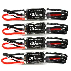 4 шт. FVT Пчелка 20A мини esc 2-4 S Бесплатная доставка quadrotor игрушки аксессуары включают Стикеры