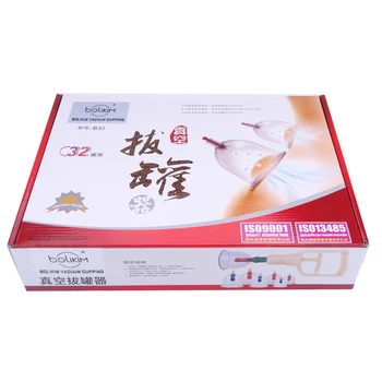 

24/32Pcs massage Vacuum cupping set thicker magnetic aspirating Massage cupping cans acupuncture massage suction cup with tube