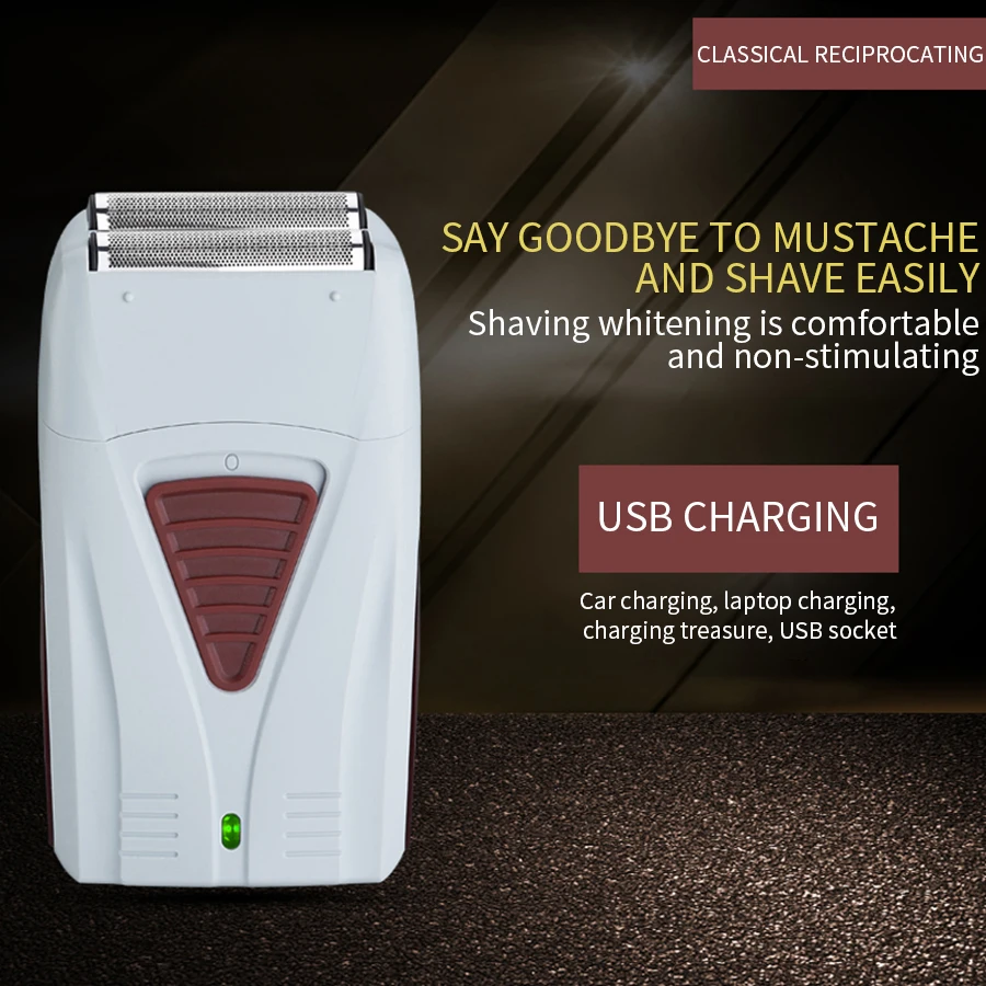 

Reciprocating Electric Shaver Hair Trimmer Hair Clipper Shaving Machine Cutting Beard Barber Razor For Men Style Tool USB Shaver