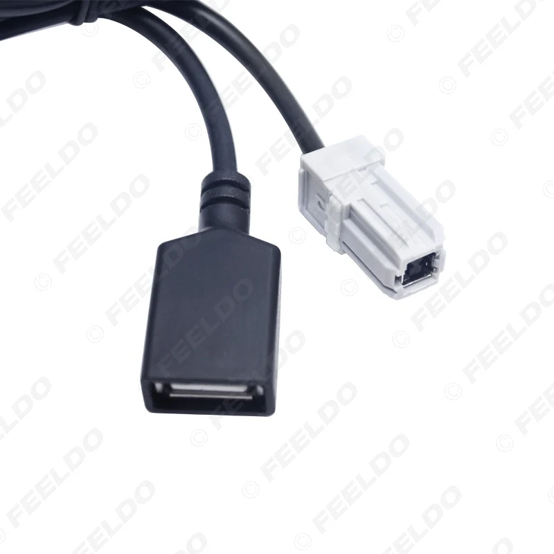 FEELDO 1 шт. Новое поступление USB AUX MP3 аудио вход кабель для Toyota Camry RAV4 Mazda CX 5/M2 CD плеер