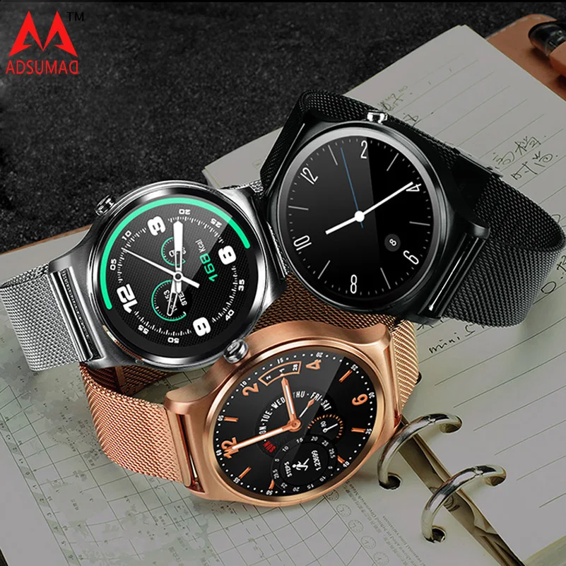 

ADSUMAD Smart watch GW01 MTK2502 Bluetooth 4.0 waterproof IP53 Heart rate monitor for IOS Android Metal strap pedometer