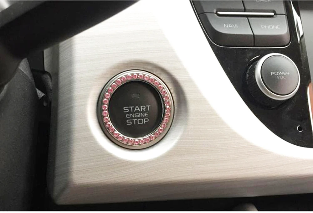 Хрустальный автомобильный двигатель старт Стоп ключ зажигания кольцо для Mercedes-Benz X166 X253 W166 C292 X204 GLK автомобильные аксессуары