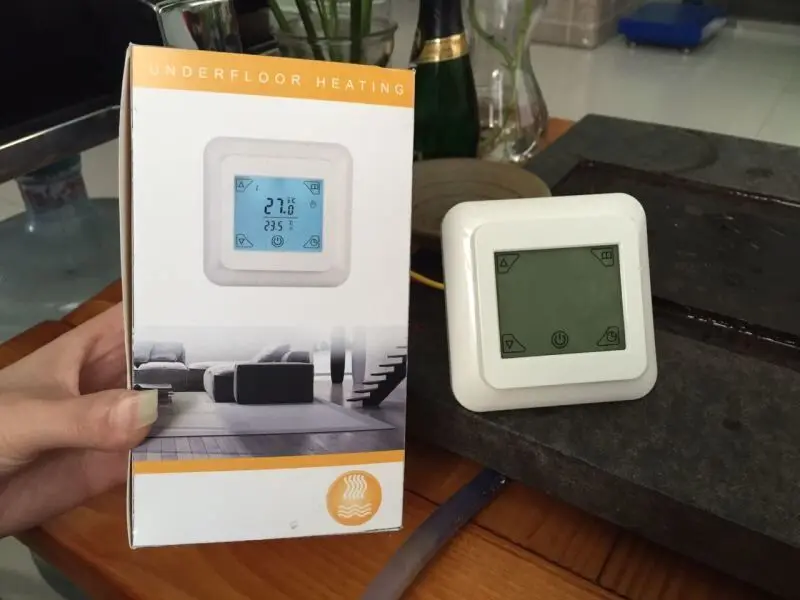 

CE ROHS touch screen underfloor heating thermostat temperature controller room thermostat 16A Temperature SWITCH