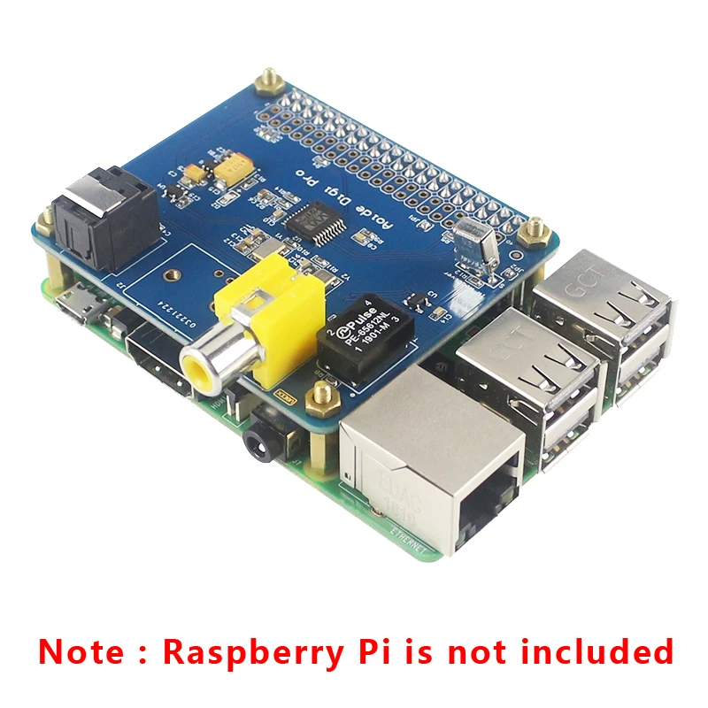Для Raspberry Pi 3 AOIDE HIFI DiGi Pro цифровая звуковая карта, плата расширения звука для Raspberry Pi 3 Model B+ Plus 3B 2B