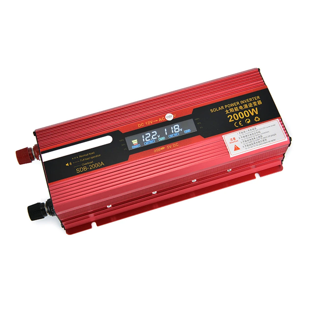 

Car inverter 2000W DC 12V to AC 110V 60HZ Auto Power Converter USB Charger 12 Volts 110 Volts transformer DY109