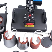 8 в 1 комбинированный термопресс машина для кружка Кепка тарелка футболка печатная машина DX801