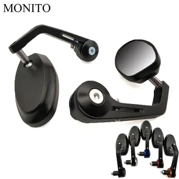 

Motorcycle Rear View Side Mirrors Moto Rearview Bar End cafe racer mirror For YAMAHA YZ 125 250 450 250F 450F 250X 250FX 450FX