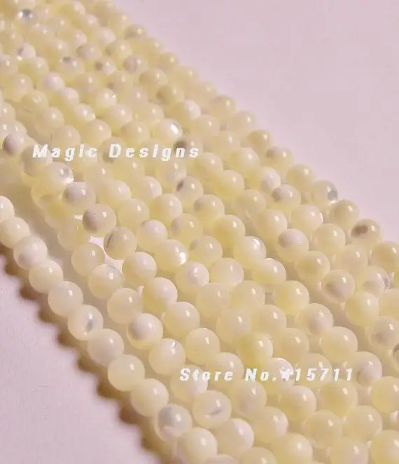 

C150629221 Mother of pearl Stone 4 mm round full strand A quality