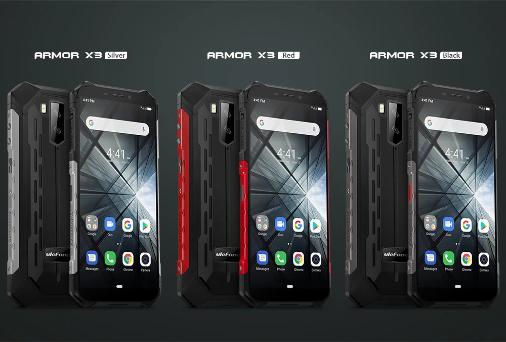 Ulefone Armor X3 мобильные телефоны Android 9,0 IP68/IP69K водонепроницаемый 2 ГБ 32 ГБ MT6580 5,5 дюйма HD+ 8MP 5000 мАч Лицо ID 3g смартфон