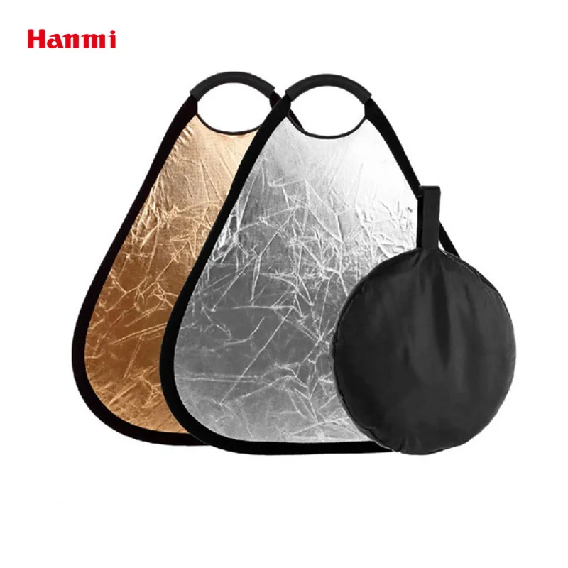 Hanmi 80CM Golden and Silvery 2 in 1 Flash Collapsible Reflector Photo Studio Accessories Portable Folding Photography | Электроника