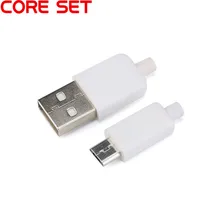 10 шт./лот штекер USB разъем Micro USB DIY комплект с чехлами черный Сварка данных OTG интерфейс линии DIY кабель для передачи данных Аксессуары