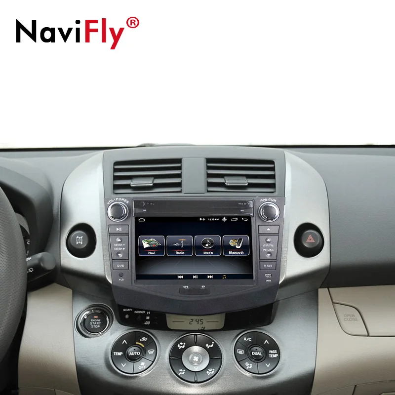 Excellent NaviFly 2 din Android 8.1 car multimedia radio stereo player for Toyota RAV 4 RAV4 2007 2008 2009 2010 2011 with GPS auto dvd 1