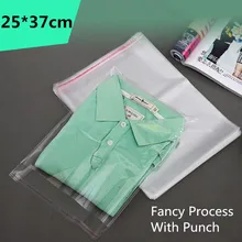 100 шт 25*37 см прозрачный самоклеющийся герметичный Opp поли целофановый мешок для одежды прозрачная упаковка пластиковый подарочный пакет