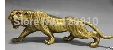 

Chinese Fengshui Copper brass Animal Zodiac Year Lucky Tiger Statue
