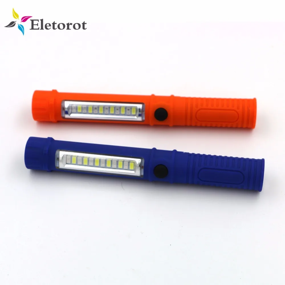 

Eletorot COB LED Mini Pen Multifunction LED Torch Inspection Lamp Pocket Led Flashlight Torch with Clip Magnet Lanterna