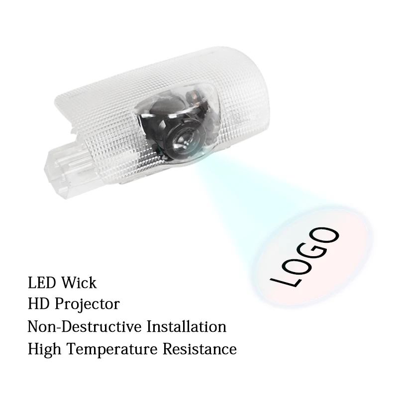 2X LED باب السيارة مرحبا ضوء شبح الظل مصباح شعار الإسقاط ل كزس RX 300 330 GS 400 430 HS هو 200 250 LS LX 570 ES SC GX