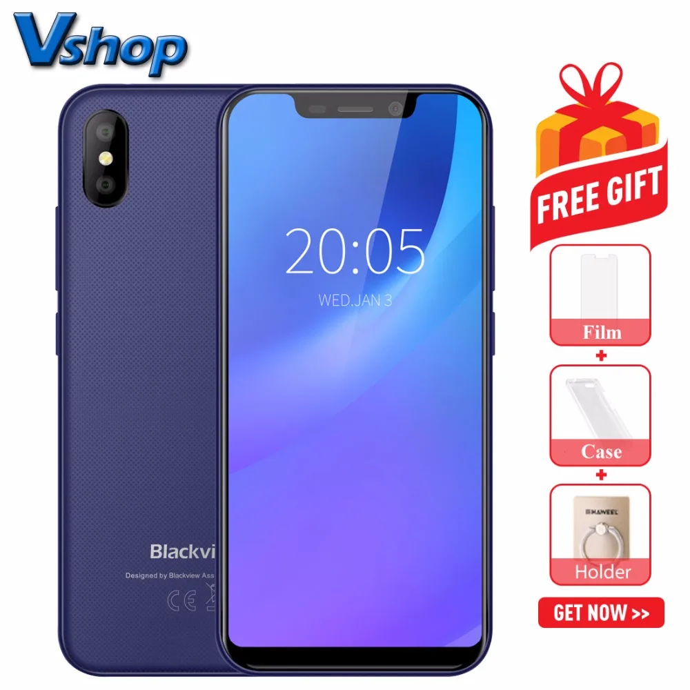Blackview A30 смартфон с 5 5-дюймовым дисплеем четырёхъядерным процессором ОЗУ 2 Гб ПЗУ 16