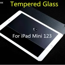 Закаленное стекло протектор экрана для iPad Mini 123 взрывозащищенный, прозрачный закаленное защитная пленка 2.5D Радиан 9 H твердость
