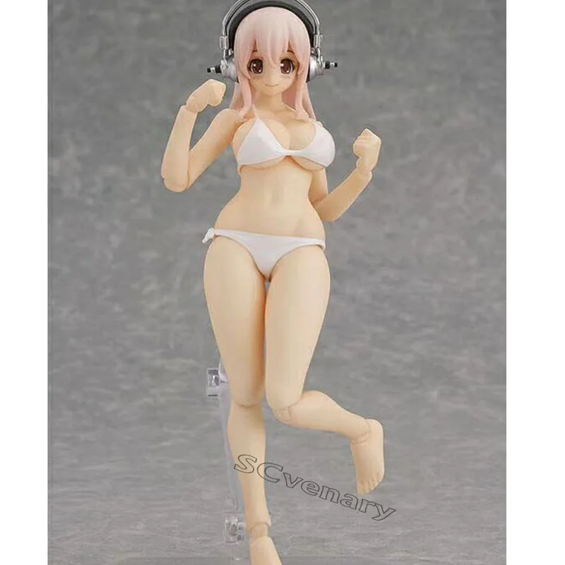 Супер Sonico Figma EX 051 фигурку Аниме #051 Красота модель куклы сексуальные