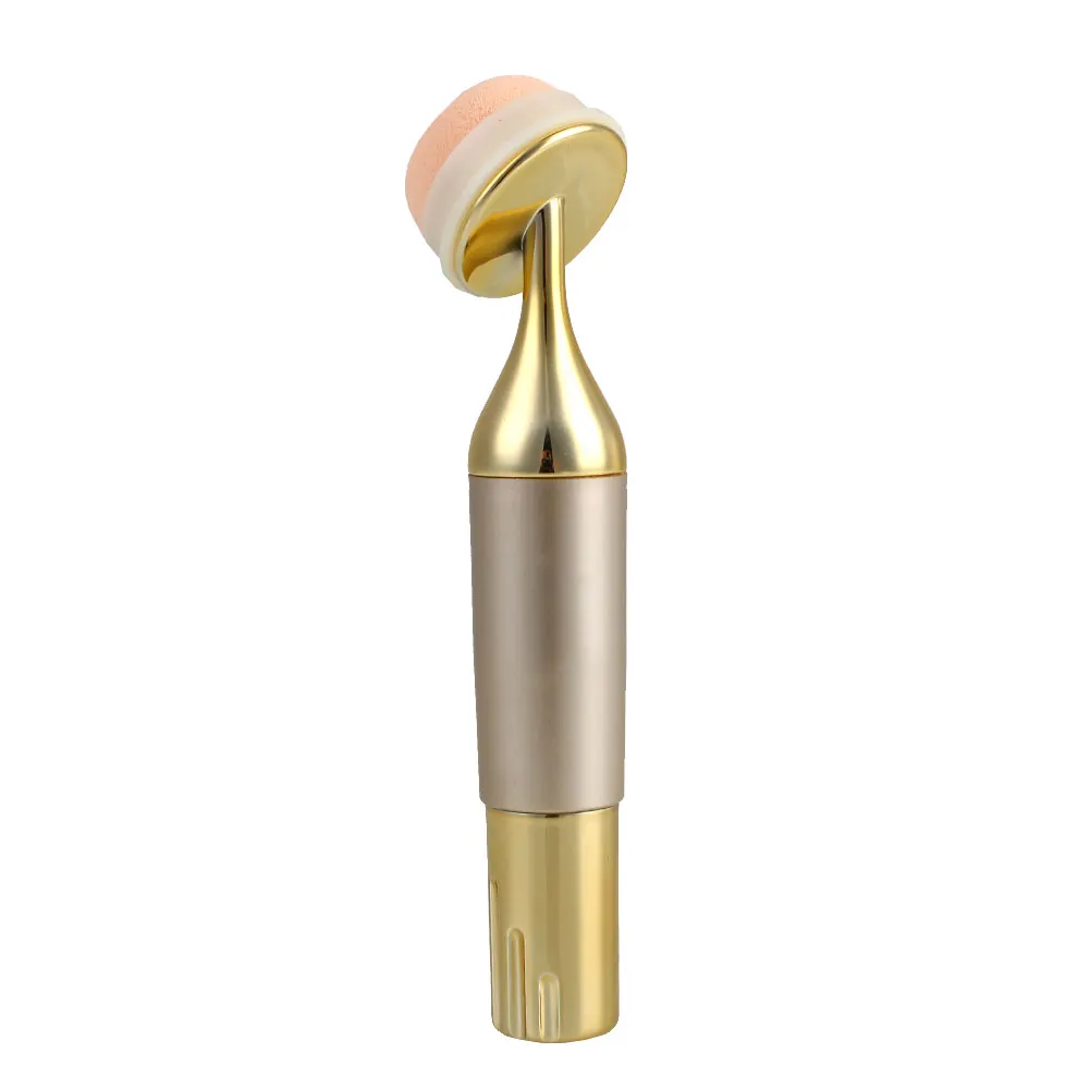 Women Gold Color 3D Electric Vibration Makeup Powder Puff Applicator
