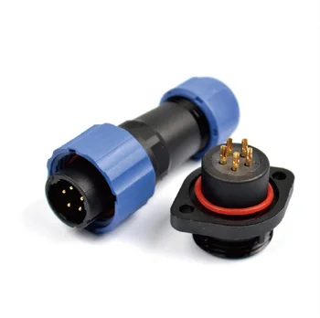 

10a 250v Ip68 Waterproof & Dustproof Electrical Cable Wire Aviation Connector Male Plug+female Panel Rear Mount Socket Adapter