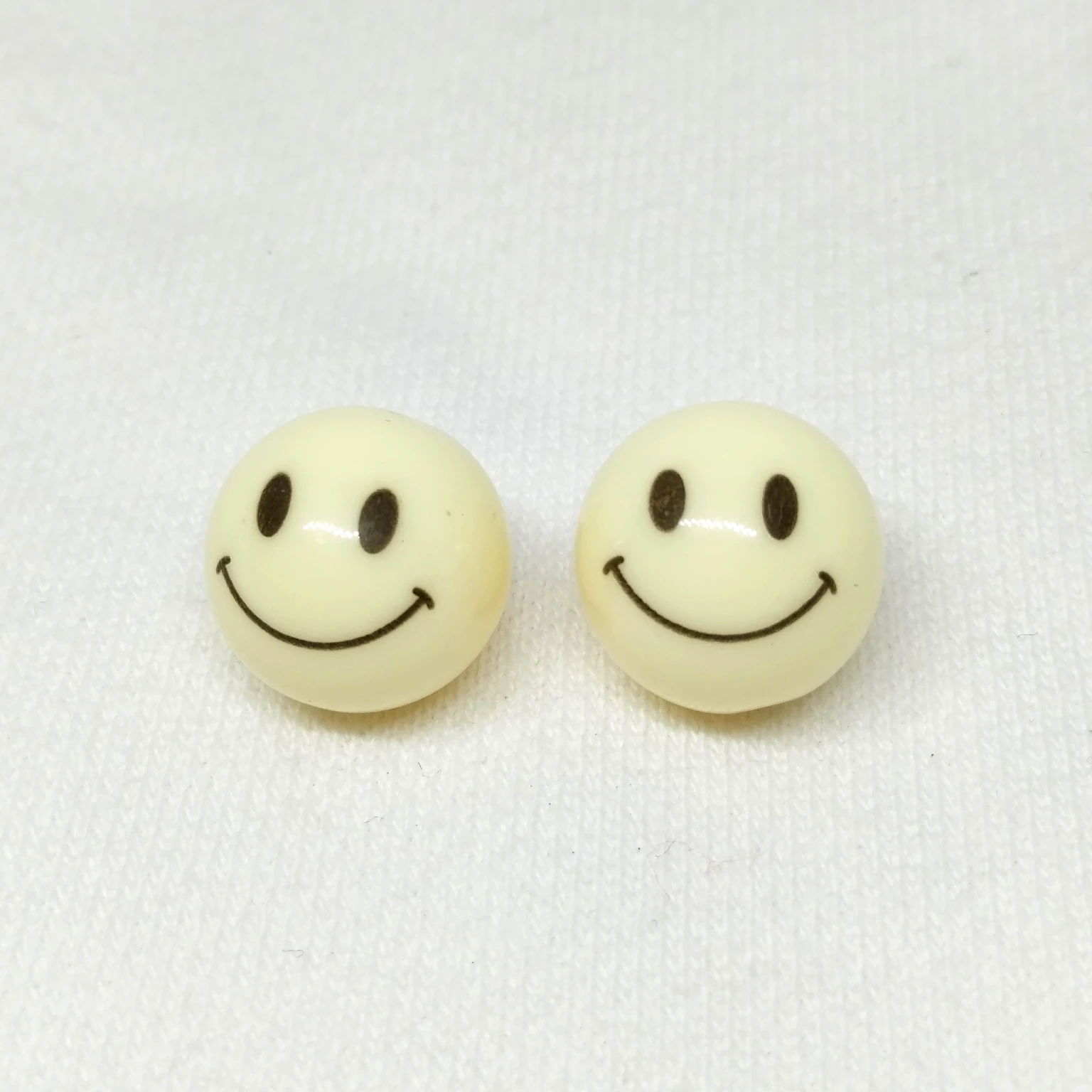 10 шт. 14 мм smiley face узор круглые осветляющие бусины из смолы, браслет серьги аксессуары для изготовления украшений, популярный