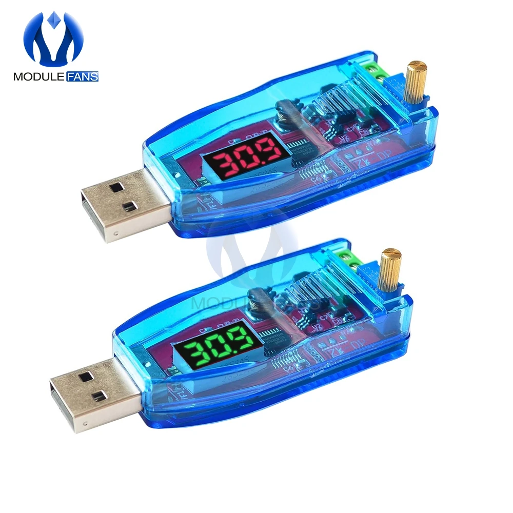 

Adjustable Potentiometer USB Boost Buck Step UP Down Converter Power Supply Voltage Regulator Module DC-DC 5V to 3.3V 9V 12V 24V