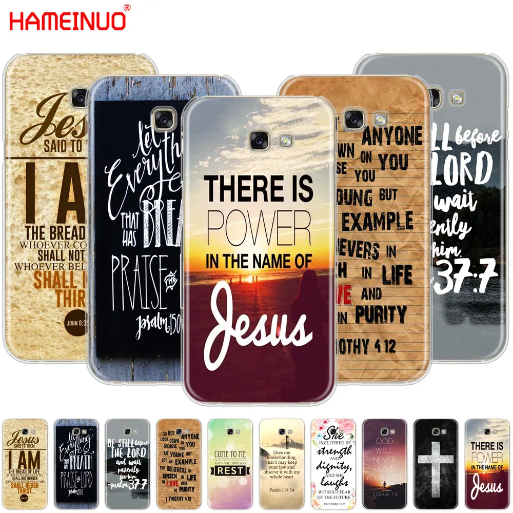 HAMEINUO Christian Jesus Bible Verse cell phone case cover for Samsung