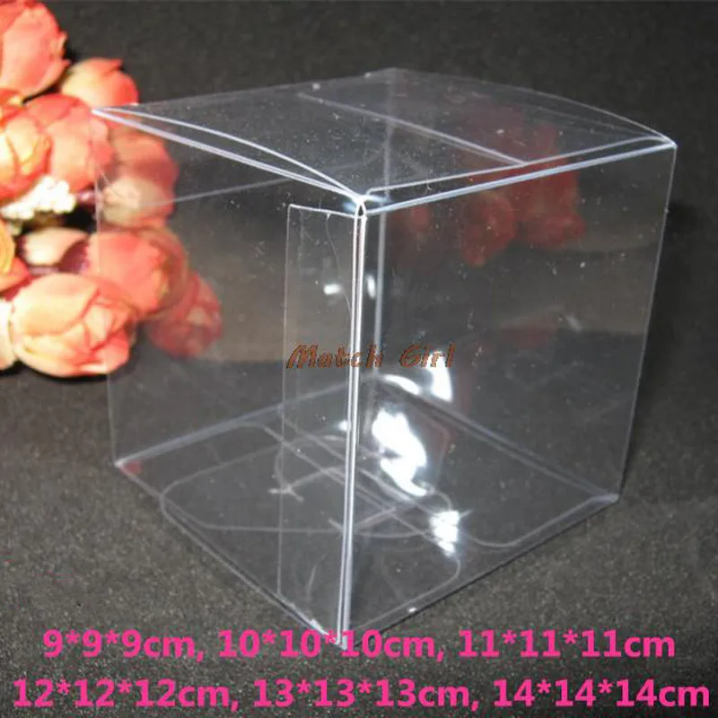 20pcs lot 9 9 9cm 10 10 10cm font b Big b font Size Clear Square