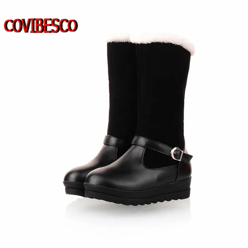 

Size34-40, fashion fur inside female half boots snow women boots and women's autumn winter shoes woman knee high boots shoes