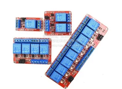 

5V relay 1/2/4/8 road module photodecoupling isolation high and low level trigger single chip microcomputer