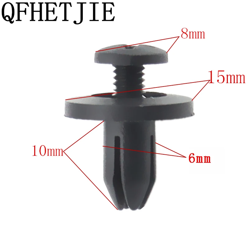 50-Pcs-Auto-Bumper-Fastener-5mm-Hole-Rivet-Retainer-Push-Engine-Cover-Car-Door-Trim-Panel