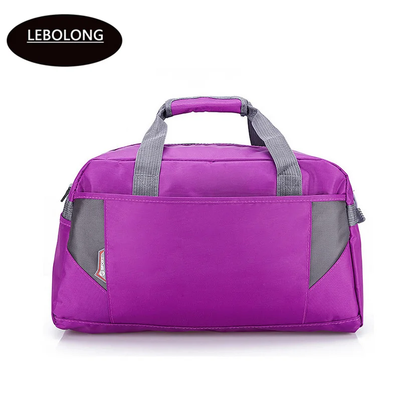

Lebolong 2019 Hot Sale Nylon Bag High quality Oxford Waterproof Women Handbag Solid Zipper Luggage Bag for Men Female Duffel Bag