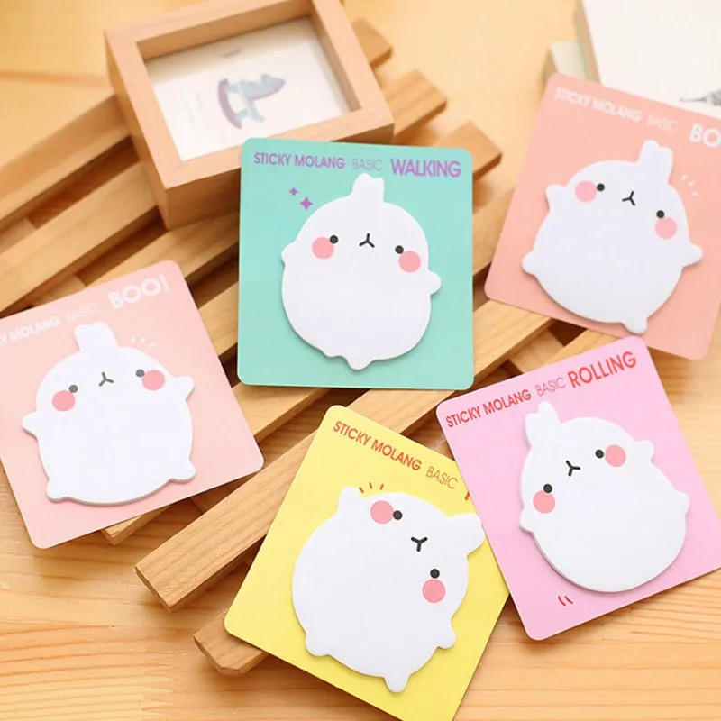 

20 Sheets/pack Cute Kawaii rabbit Sticky Notes Memo Pad Planner Stickers Paper Bookmarks office Stationery Supplies