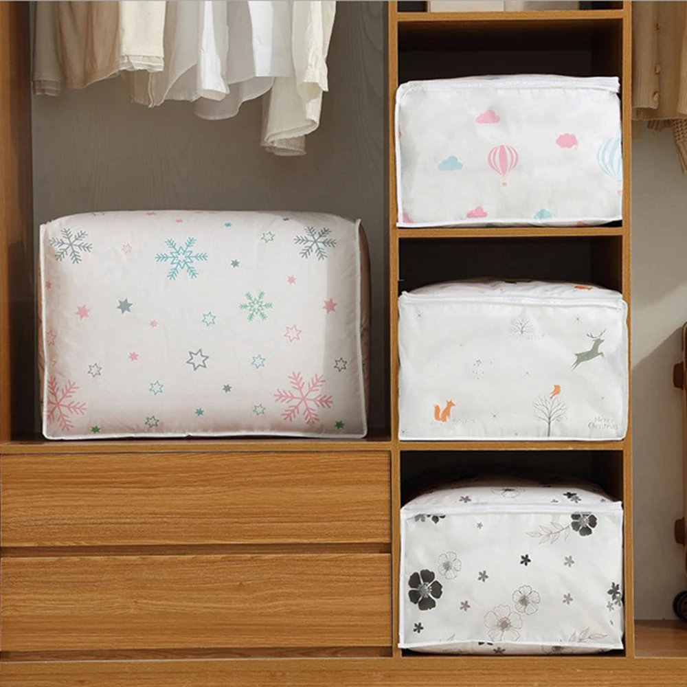 Dampproof Sorting Big Bag Wardrobe Organizer Quilt Mattress Storage Zip Bag Clothes Pillow Blanket Dust Cover Home Storage Box