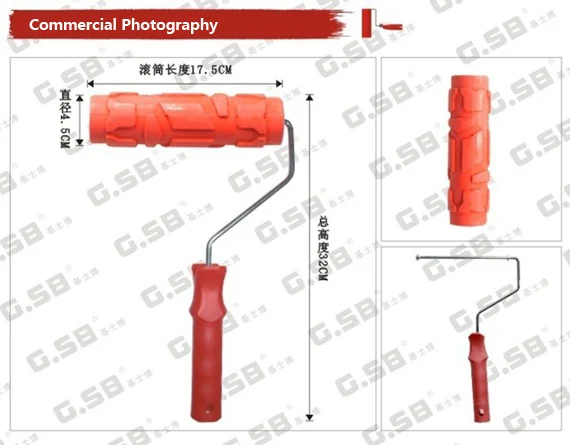 " дюймов Ролик для обойных швов краски Наборы инструментов модель рельефы ролики 3d резиновая жидкость обои № 144