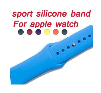 

Rubber Band For Apple watch strap Series 4 3 2 1 Silicone Bracelet Strap wristband strap for iwatch band 44mm 42mm 40mm 38mm