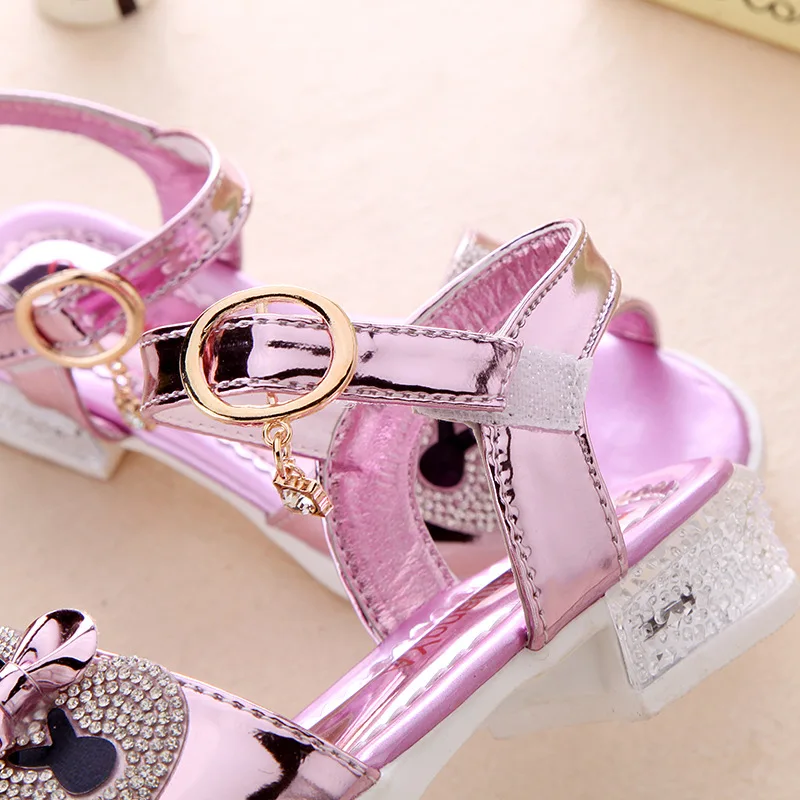 Новая летняя обувь для маленьких девочек детские сандалии для принцесс сандалии для девочек Летняя обувь для детей от 4 до 12 лет, 16672