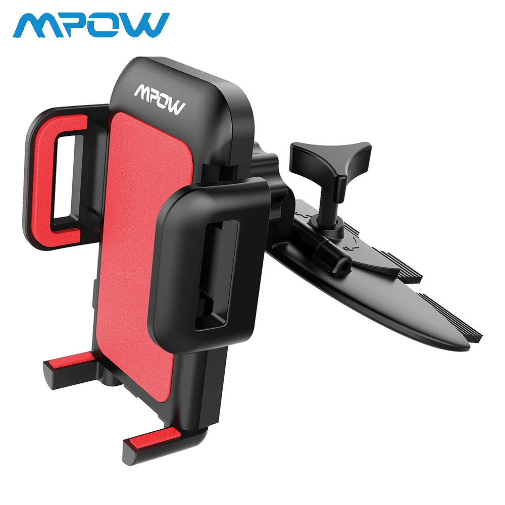 

Mpow High Quality Car Phone Holder CD Slot Car Mount One-touch Cradle Stand With 360 Degree Rotation For 4-6 Inch Smartphone